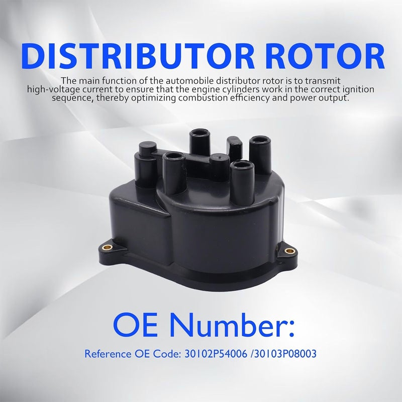 OXCANO 30102-P54-006 30103-P08-003 Ignition Distributor Cap and Rotor Kit Set Compatible with Honda Accord 1998-2002 CR-V 1997-2001 Civic 1992-2000 Civic del Sol 1994-1997, Acura Integra 1992-2001 - Image 3